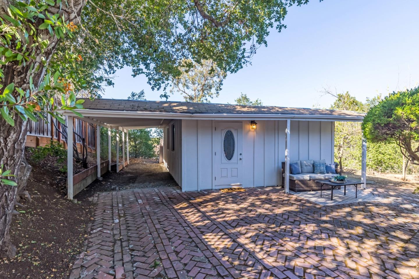 525 Outlook Drive Los Altos, CA 94024 - Photo 26 of 34 a backyard of a house with seating space
