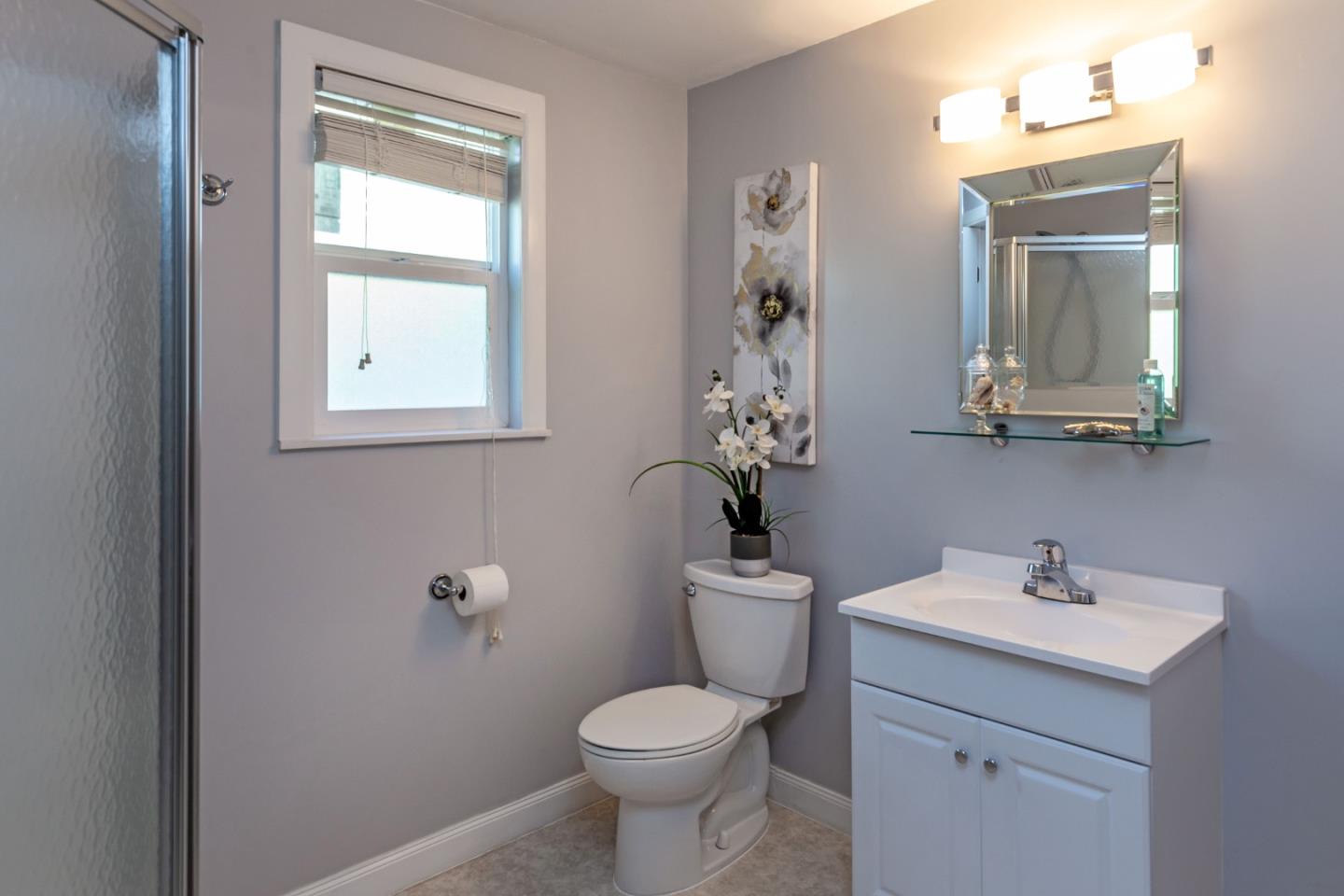 525 Outlook Drive Los Altos, CA 94024 - Photo 29 of 34 a bathroom with a toilet sink and mirror