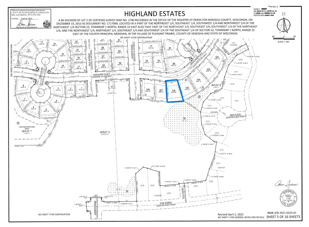Lt 106 Highland Place Pleasant Prairie, WI 53158 - Photo 4 of 10 a black and white photo of a living room