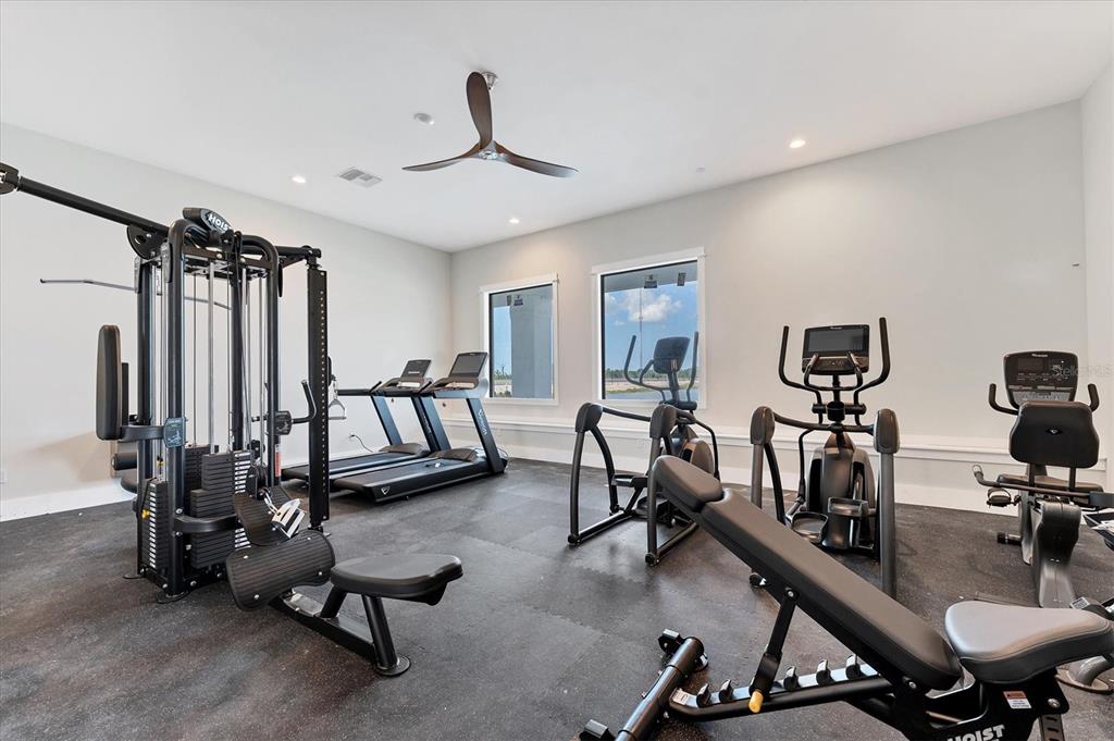 9001 Gasparilla Road, Unit 80 Placida, FL 33947 - Photo 41 of 78 a view of a room with gym equipment