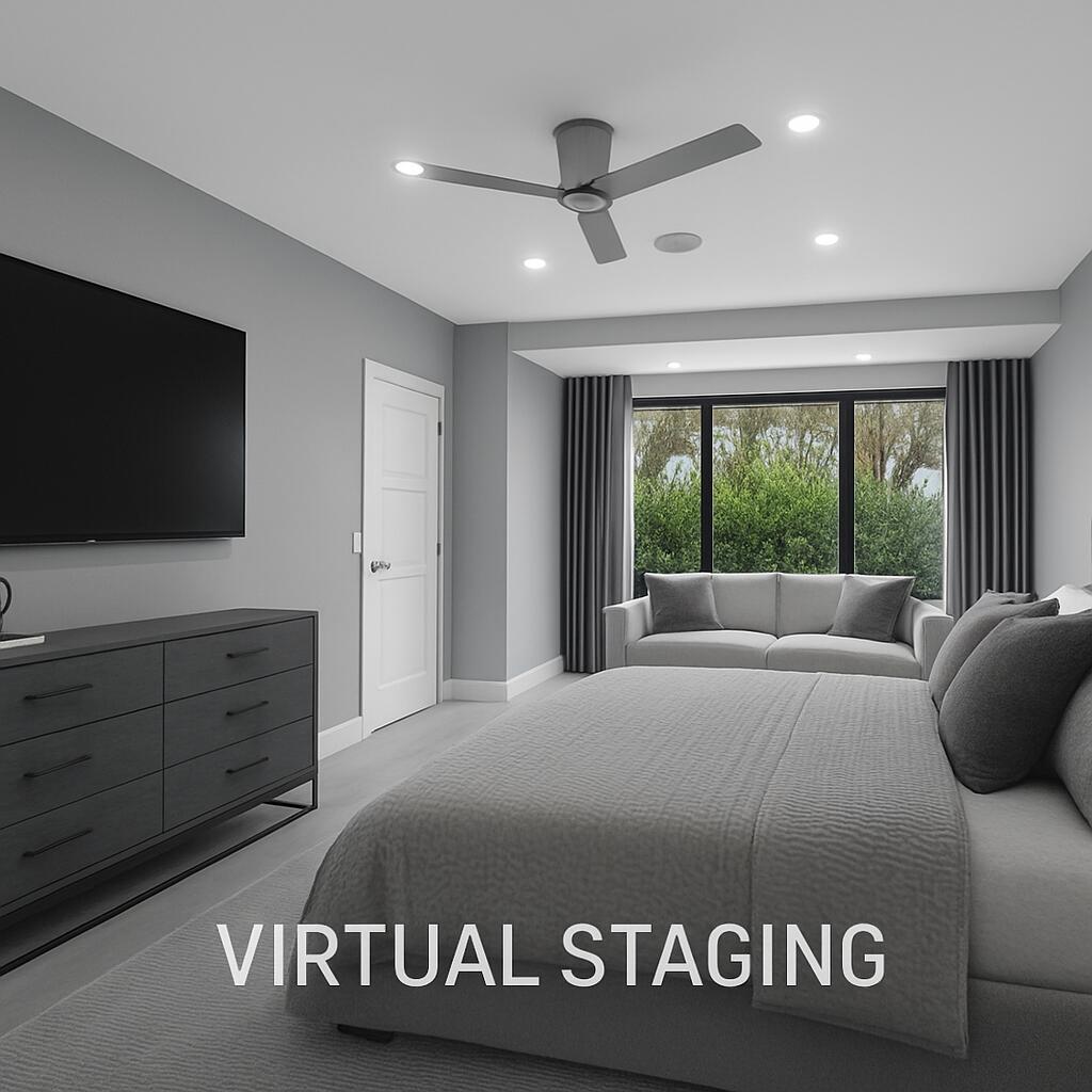 7847 Lakeside Boulevard, Unit 1014 Boca Raton, FL 33434 - Photo 23 of 53 a bedroom with a bed and a flat screen tv