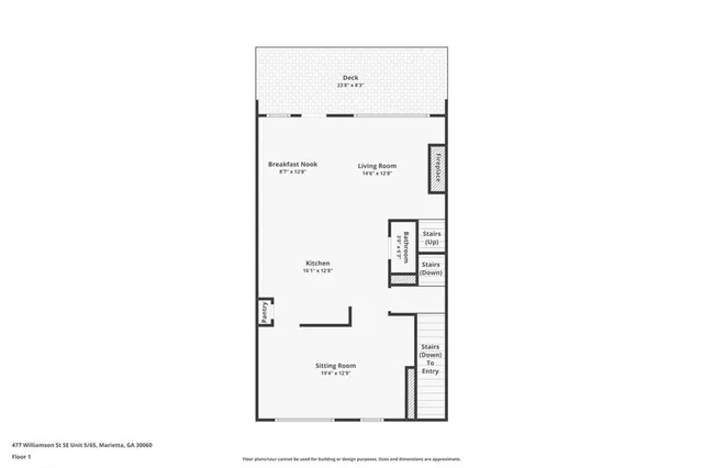 $415,000 | 477 Williamson Street Southeast, Marietta, GA 30060