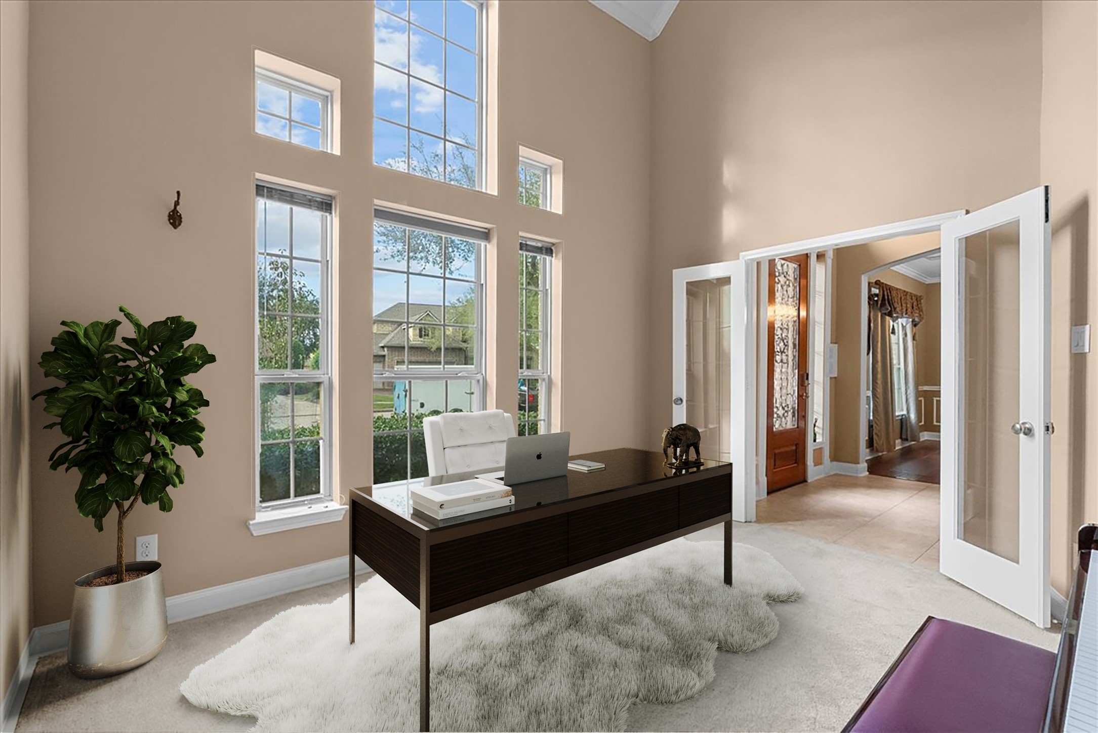 1358 Porta Rosa Lane League City, TX 77573 - Photo 4 of 48 Home office with French doors