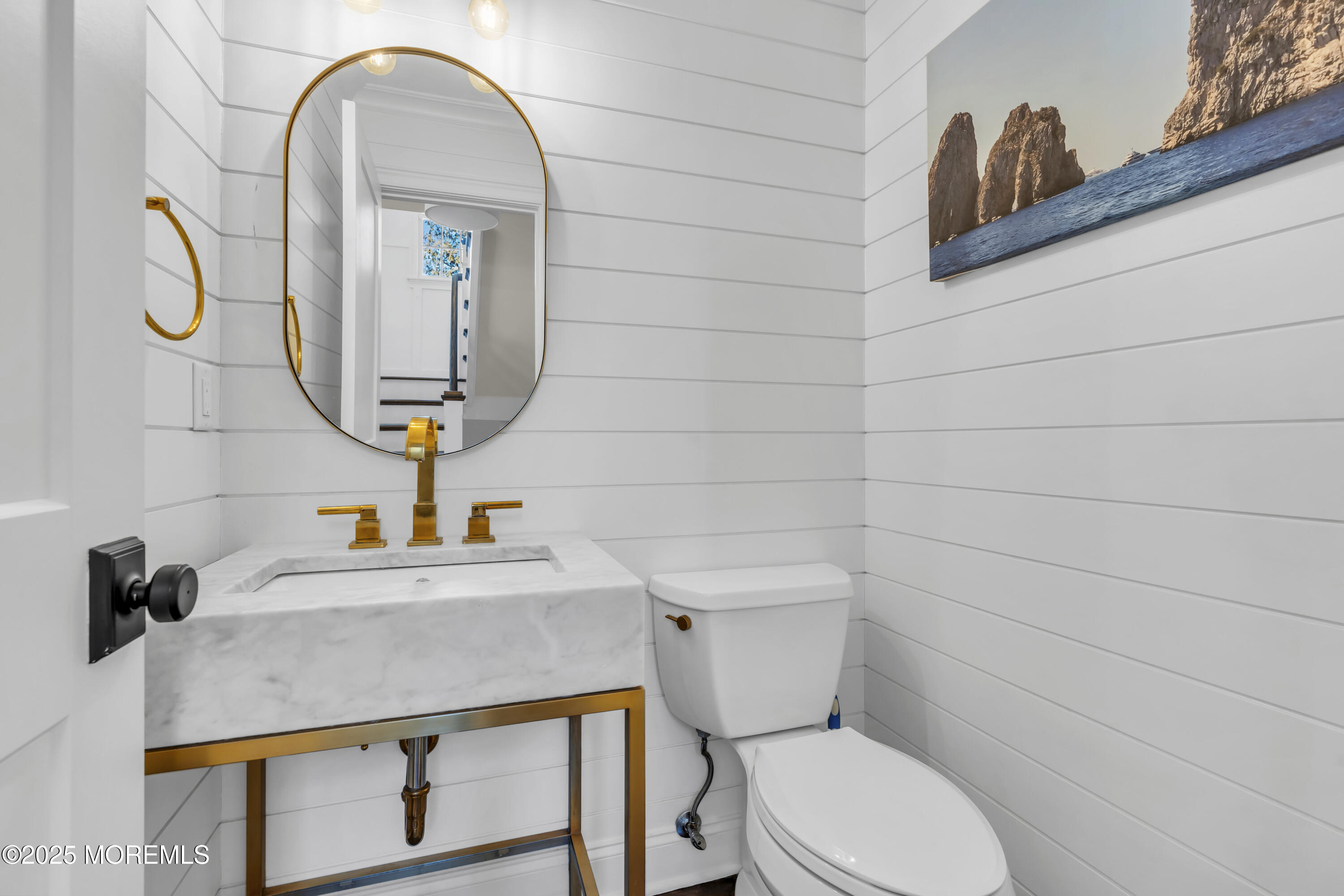 150 Hance Road Fair Haven, NJ 07704 - Photo 10 of 35 a bathroom with a toilet sink and mirror