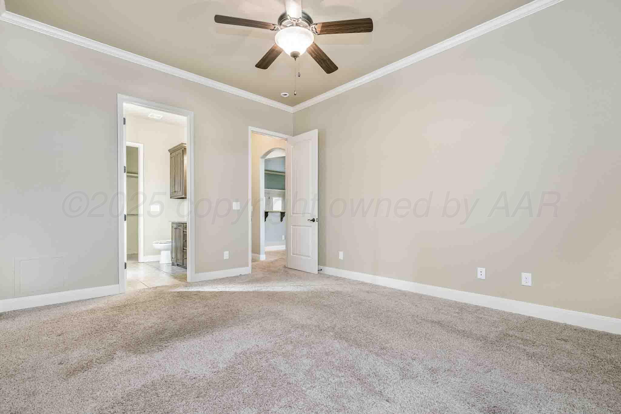6 Cody Lane Canyon, TX 79015 - Photo 15 of 23 a view of empty room with window and a ceiling fan