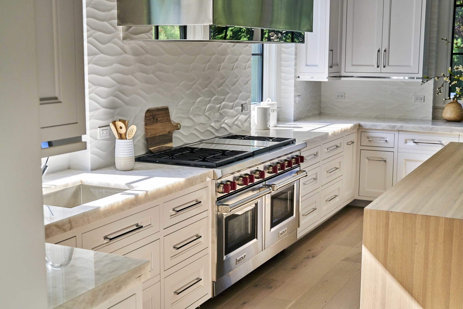 744 Taft Road Hinsdale, IL 60521 - Photo 13 of 37 a white stove top oven sitting inside of a kitchen