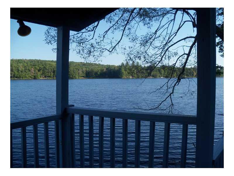 425 Pond Road Mount Vernon, ME 04352 - Photo 11 of 11 View. Boathouse porch view south