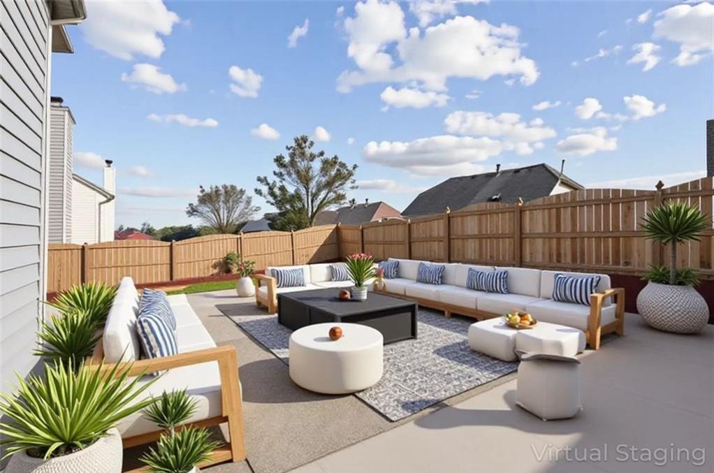 4095 Arch Pass Cumming, GA 30040 - Photo 30 of 31 a outdoor living space with furniture and garden view