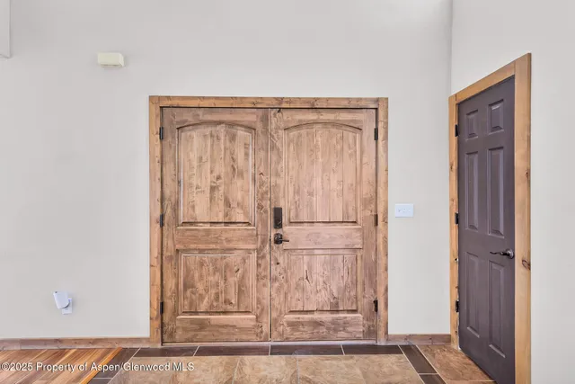 a view of front door