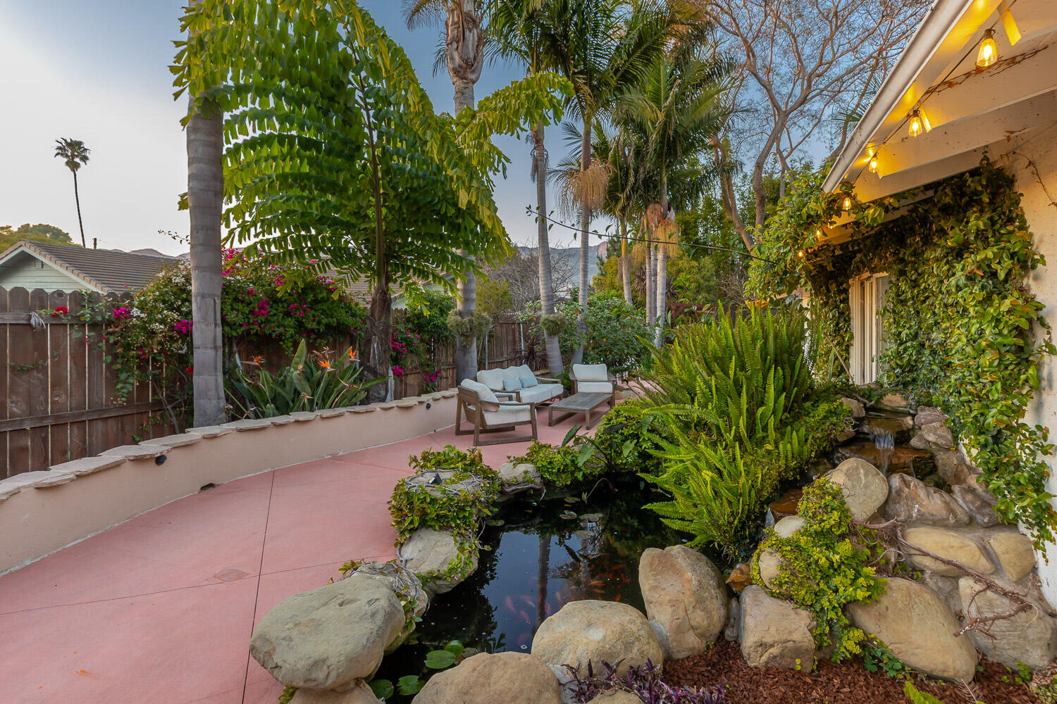5402 Cameo Road Carpinteria, CA 93013 - Photo 18 of 28 a view of a garden with patio