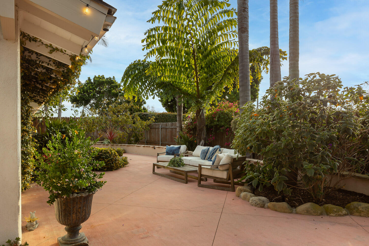 5402 Cameo Road Carpinteria, CA 93013 - Photo 19 of 28 a view of a backyard with sitting area