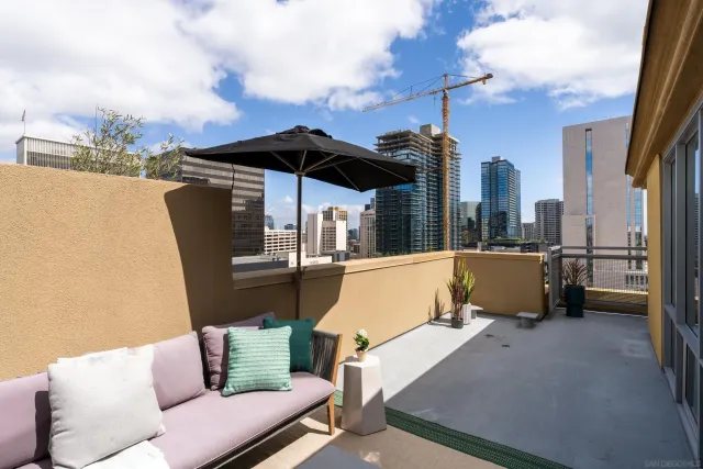 a view of outdoor space with seating area