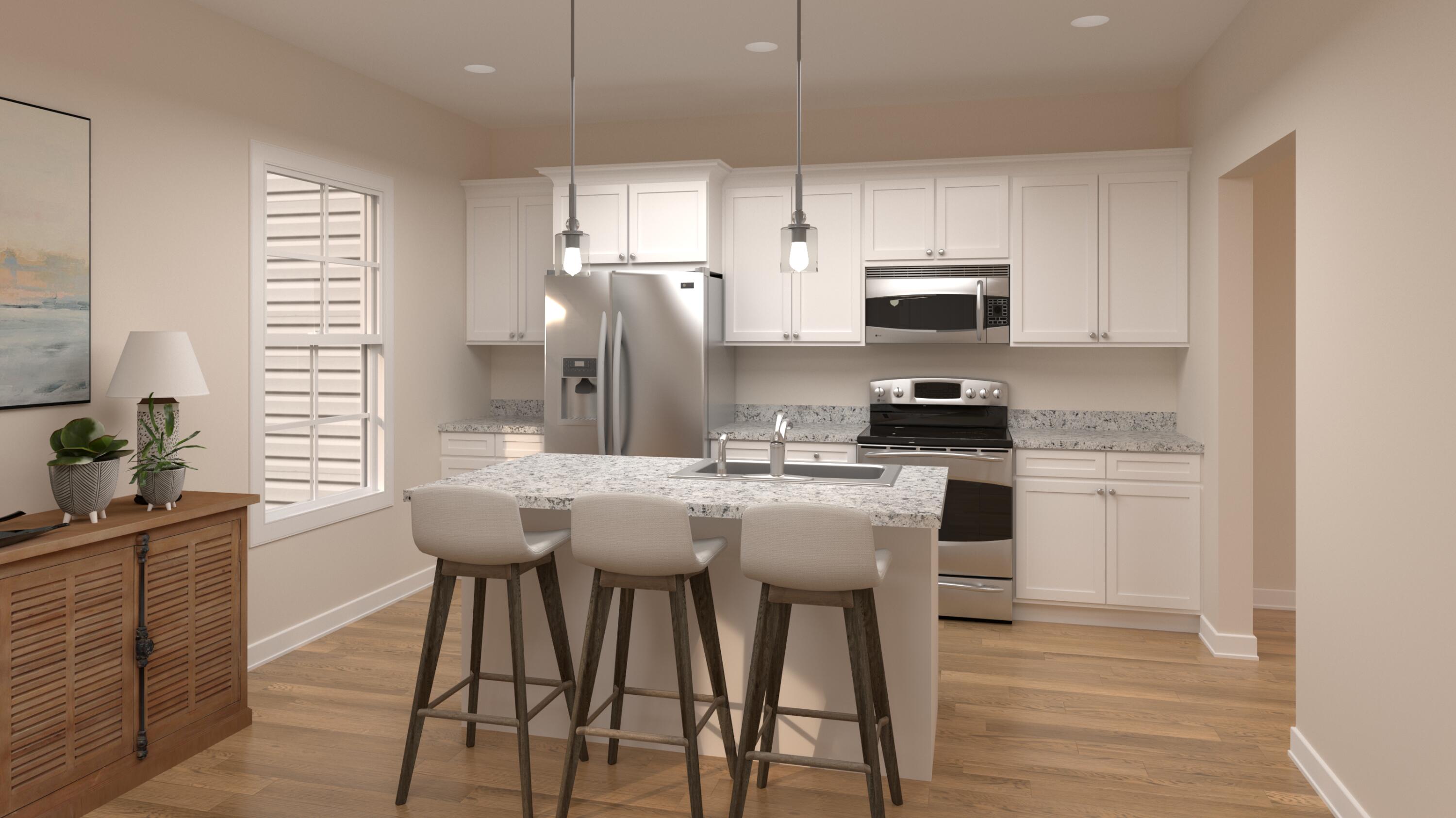 3732 Crescent Ridge Drive Southwest Roanoke, VA 24015 - Photo 4 of 9 CG Townhomes - Kitchen - staged
