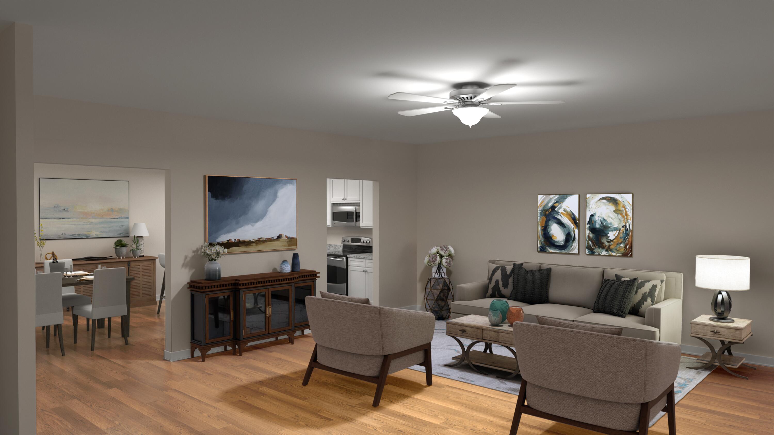 3732 Crescent Ridge Drive Southwest Roanoke, VA 24015 - Photo 6 of 9 CG Townhomes - Living2 - staged