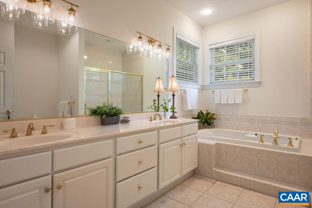 3515 Devon Pines Keswick, VA 22947 - Photo 38 of 68 a bathroom with a tub a sink and mirror