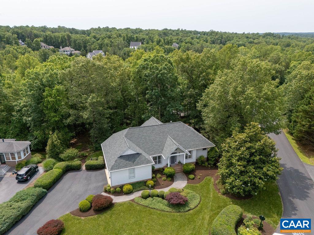 3515 Devon Pines Keswick, VA 22947 - Photo 9 of 68 an aerial view of a house with yard and mountain view in back