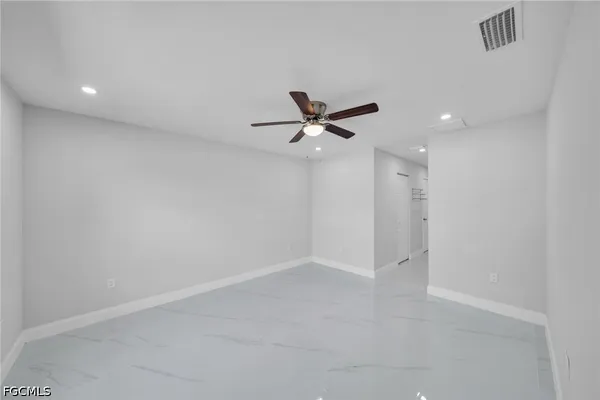 a view of an empty room