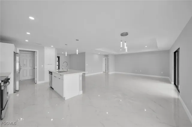 a view of an empty room