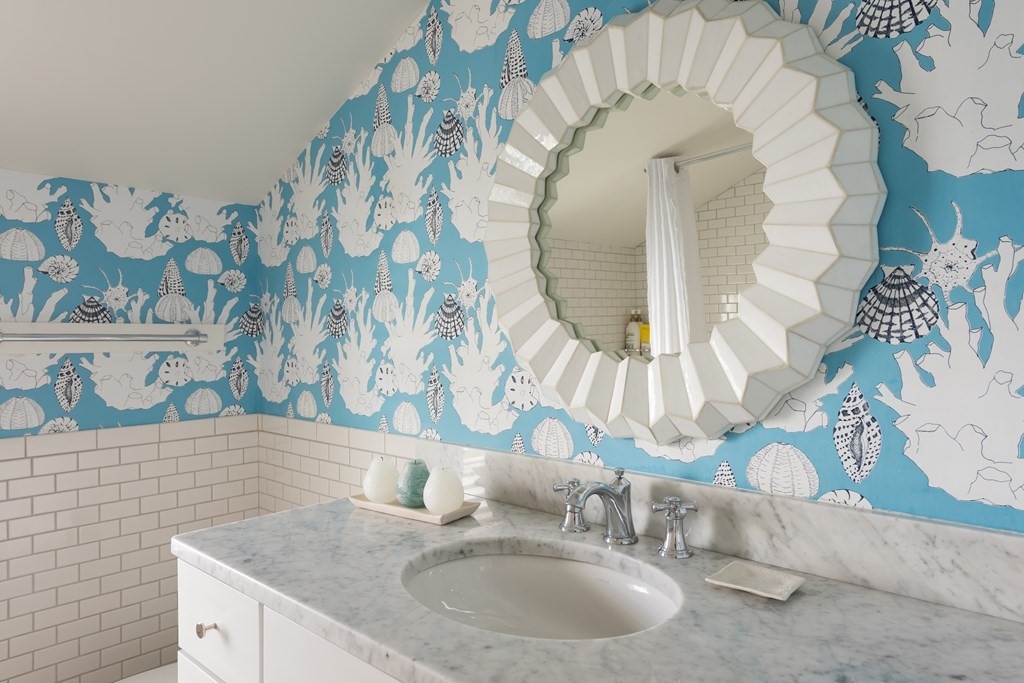 25 Davis Lane Harwich, MA 02646 - Photo 17 of 21 a bathroom with a sink and a mirror