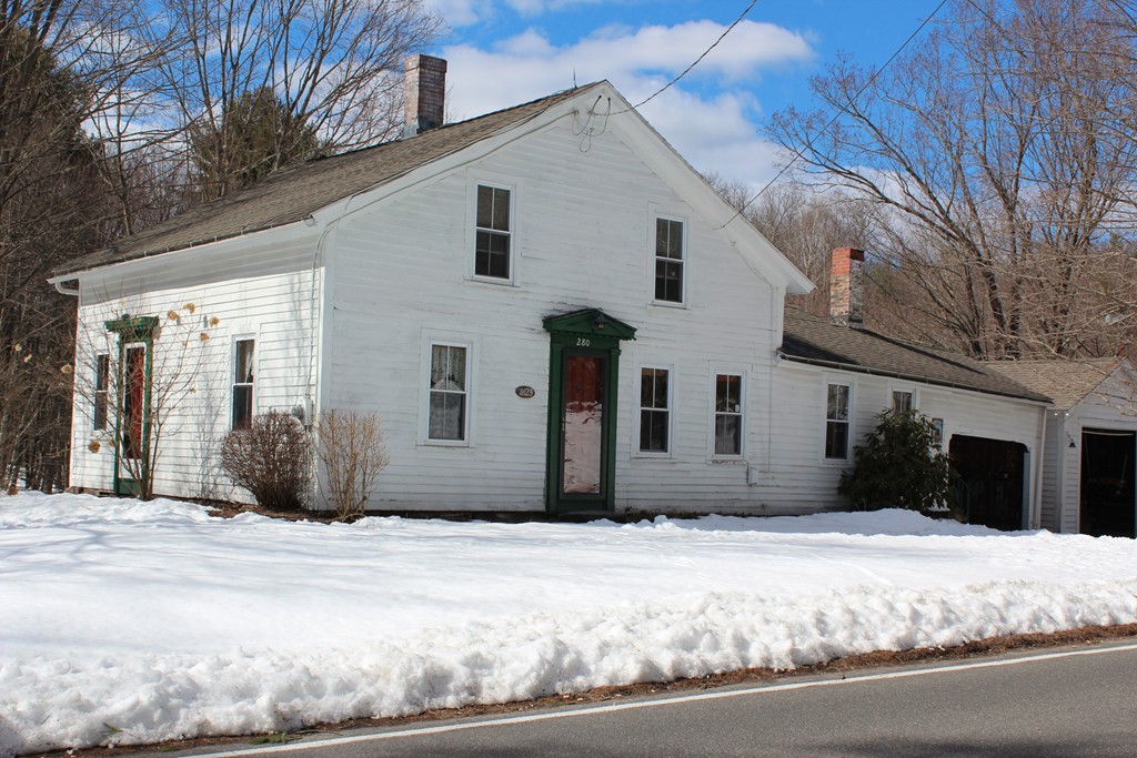 a view of a white house