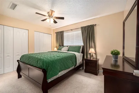 a view of a lake with a mountain