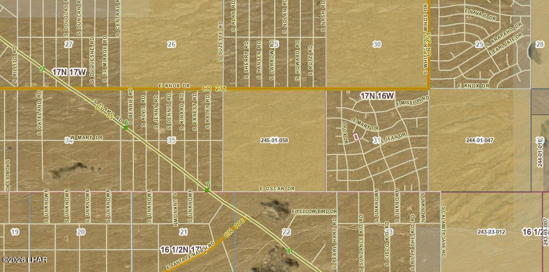 Lot 196 East Bush Road Yucca, AZ 86438 - Photo 7 of 7 gis 3