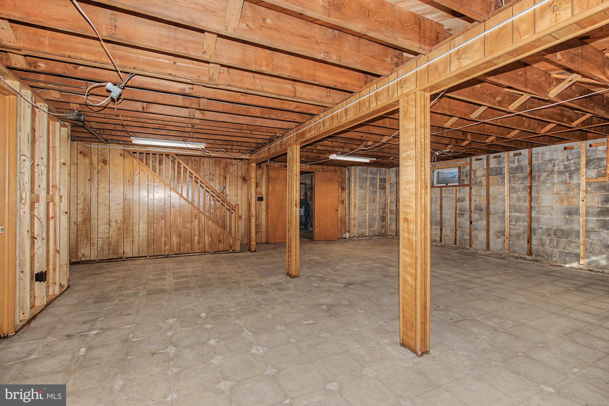 4602 Langshire Road Baldwin, MD 21013 - Photo 37 of 49 Spacious unfinished basement ready for ideas.
