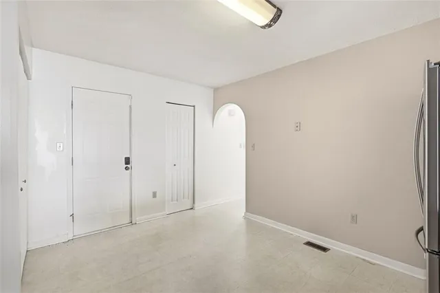 a view of an empty room