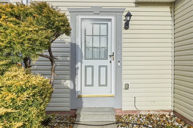 a view of a entryway door of the house