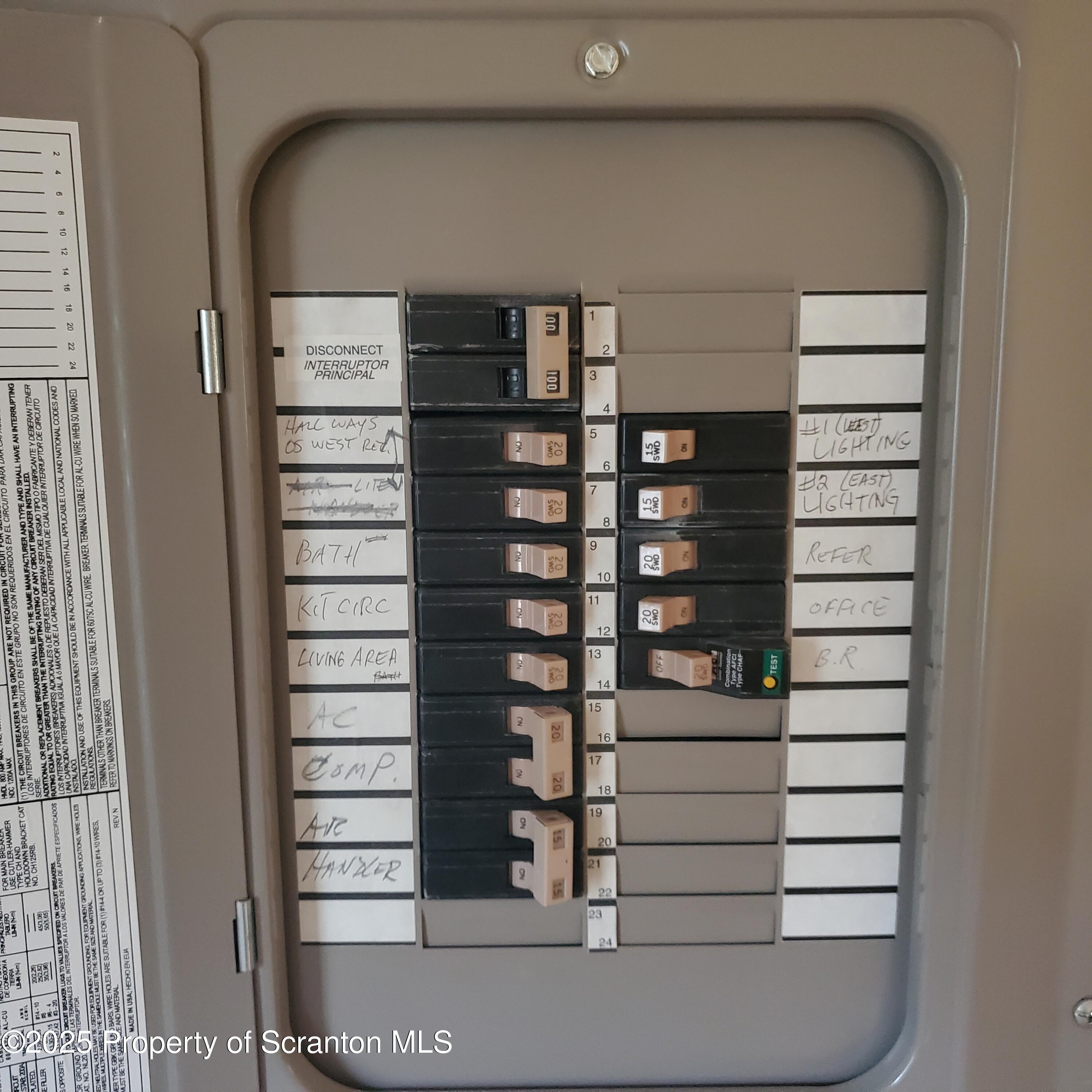 100 Wescott Road New Milford, PA 18834 - Photo 22 of 39 Circuit breaker box in addition