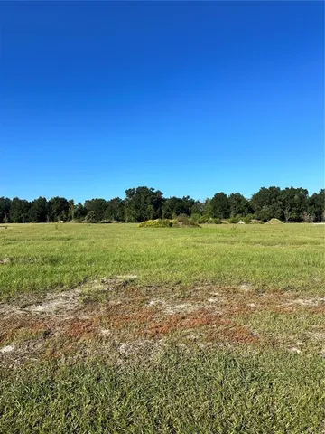 a view of a lake with houses in the background