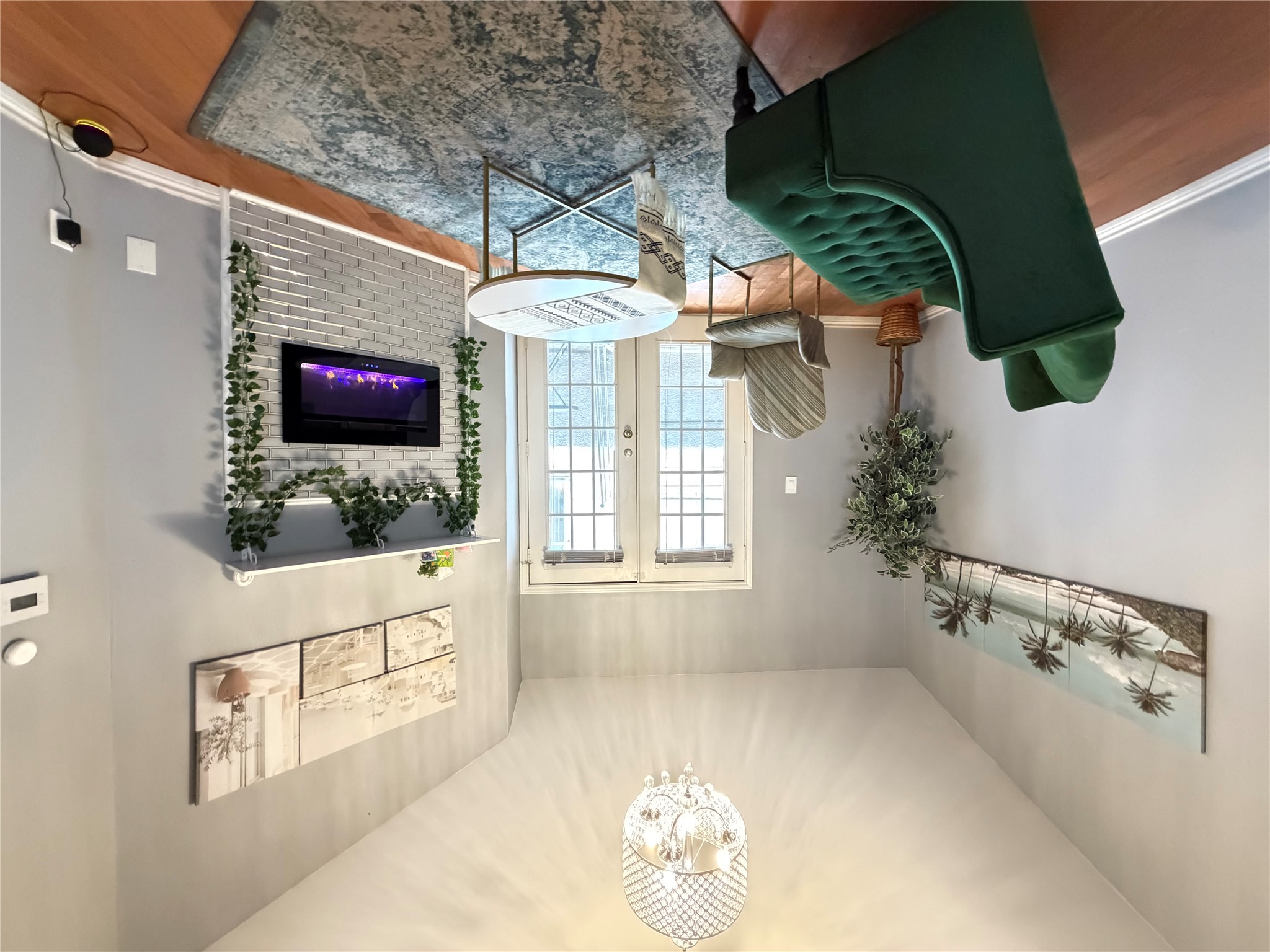 2509 Pearl Street, Unit 7 Austin, TX 78705 - Photo 2 of 23 a living room with furniture a rug and a fireplace