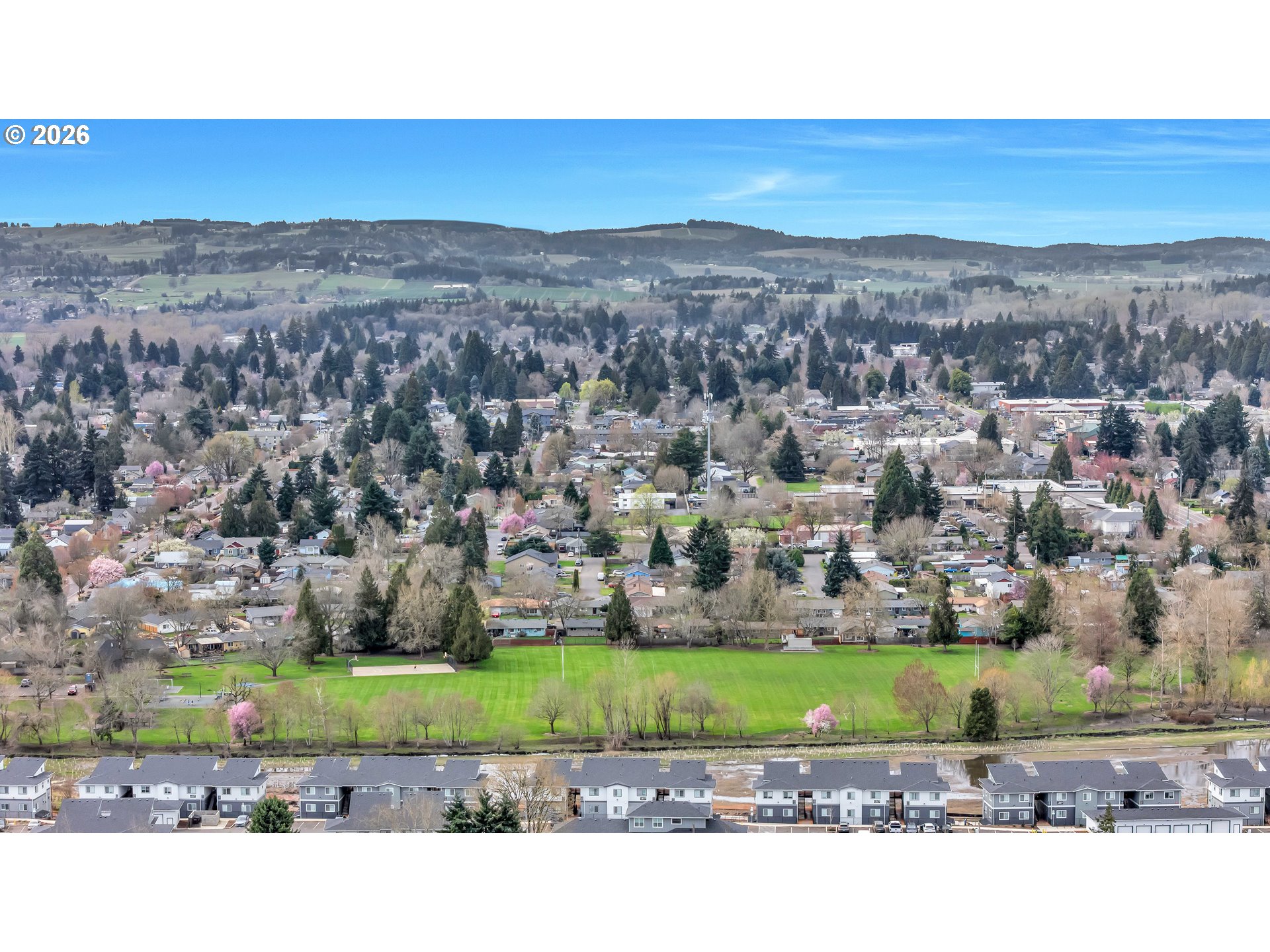 4783 Joyce Street, Unit 93 Keizer, OR 97303 - Photo 31 of 33 an aerial view of a house with a yard
