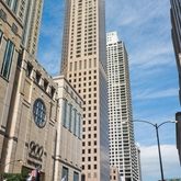 a front view of a building