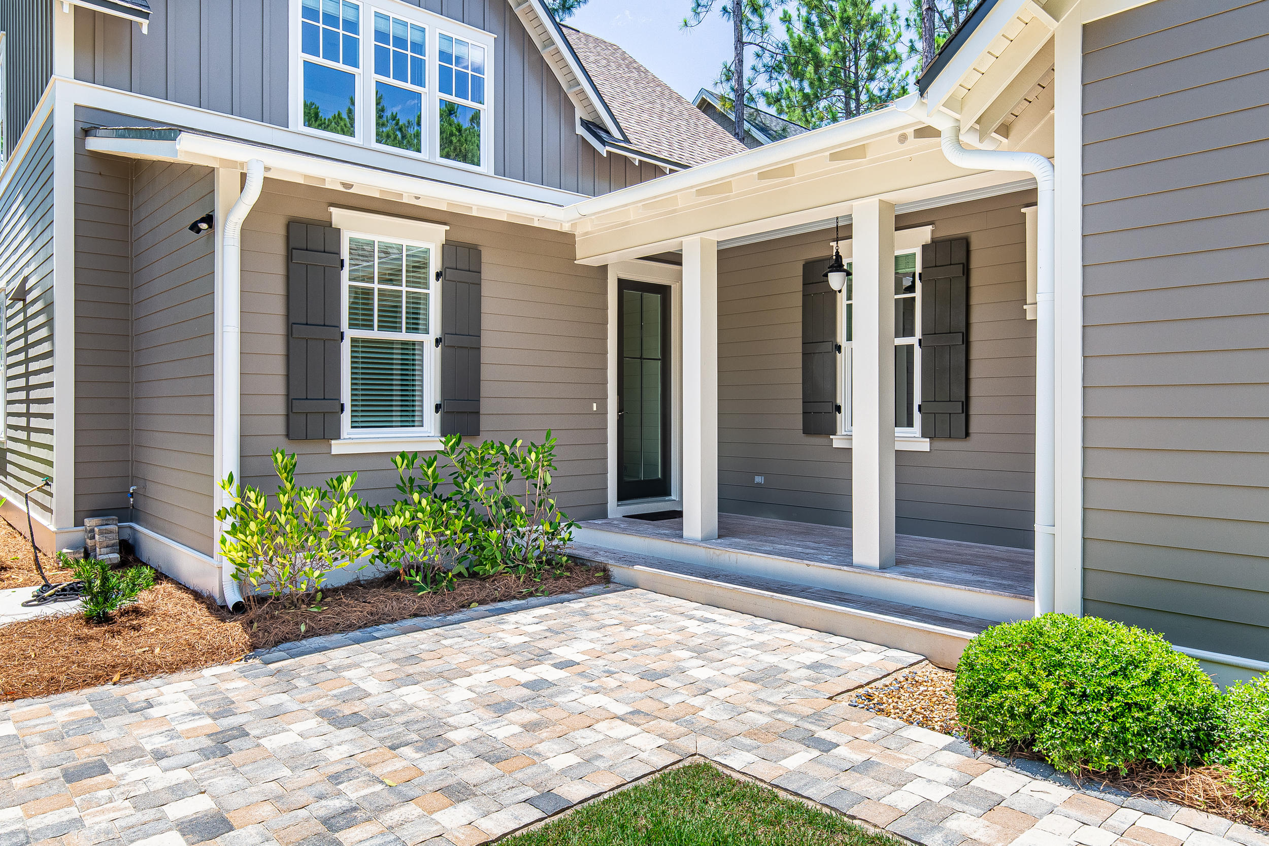233 Artesian Way Inlet Beach, FL 32461 - Photo 4 of 37 Covered entry with ipe wood decking