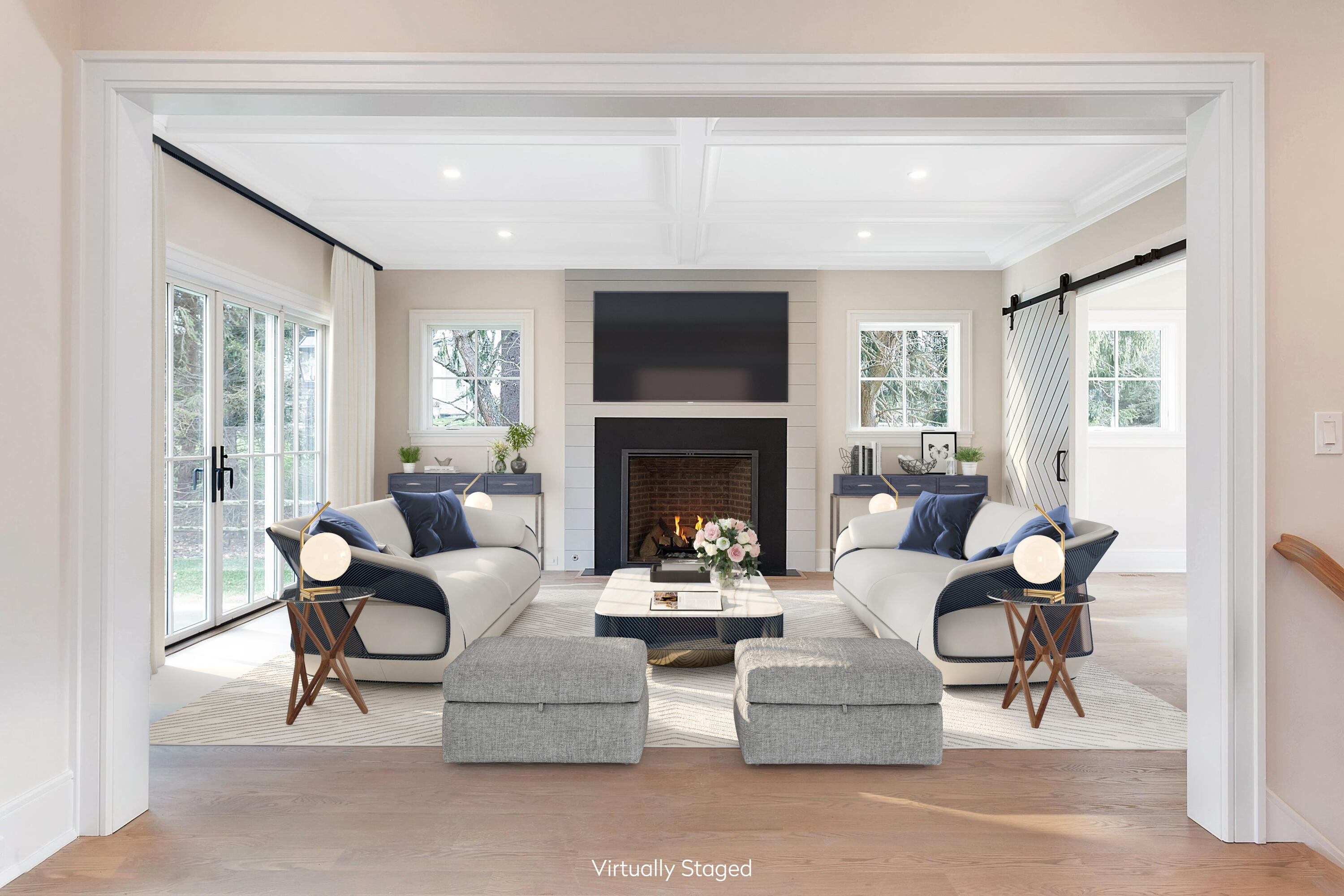 159 Middlesex Road Darien, CT 06820 - Photo 3 of 38 a living room with fireplace furniture and a fireplace