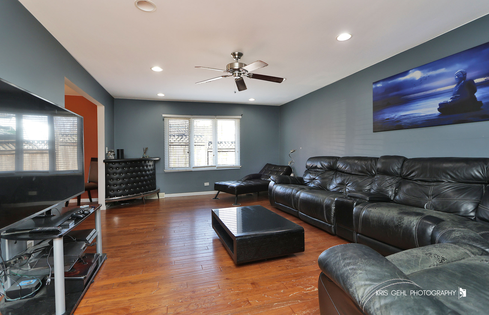 33312 North Lone Rock Road Grayslake, IL 60030 - Photo 3 of 25 a living room with furniture and a flat screen tv