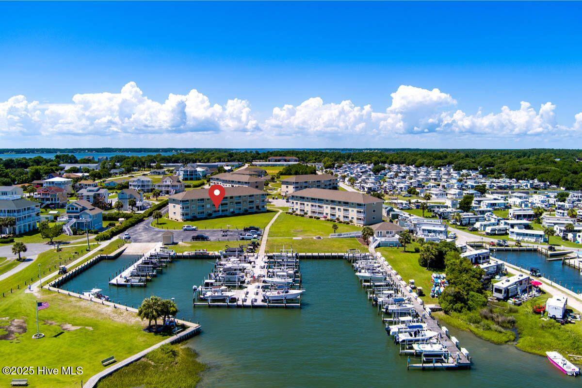 650 Cedar Point Boulevard, Unit A15 Cedar Point, NC 28584 - Photo 3 of 34 Aerial over marina