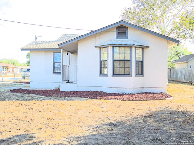 a front view of a house
