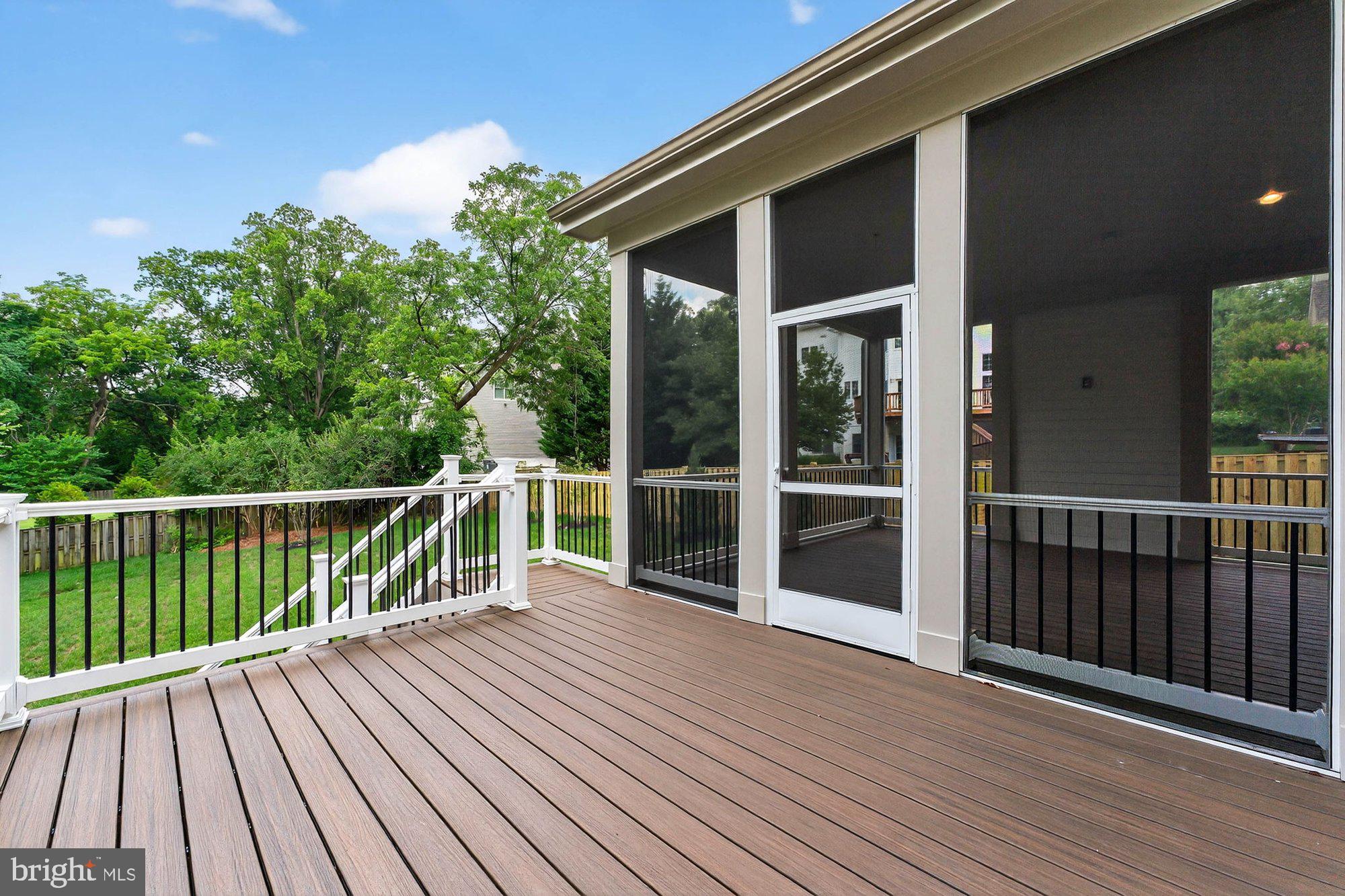 1436 Layman Street McLean, VA 22101 - Photo 100 of 105 a view of balcony with wooden floor and fence