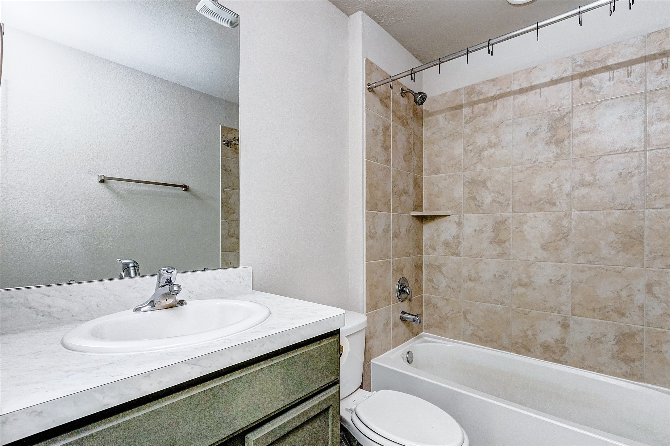 40454 Red Poppy Lane Magnolia, TX 77354 - Photo 19 of 23 a bathroom with a granite countertop sink toilet and shower