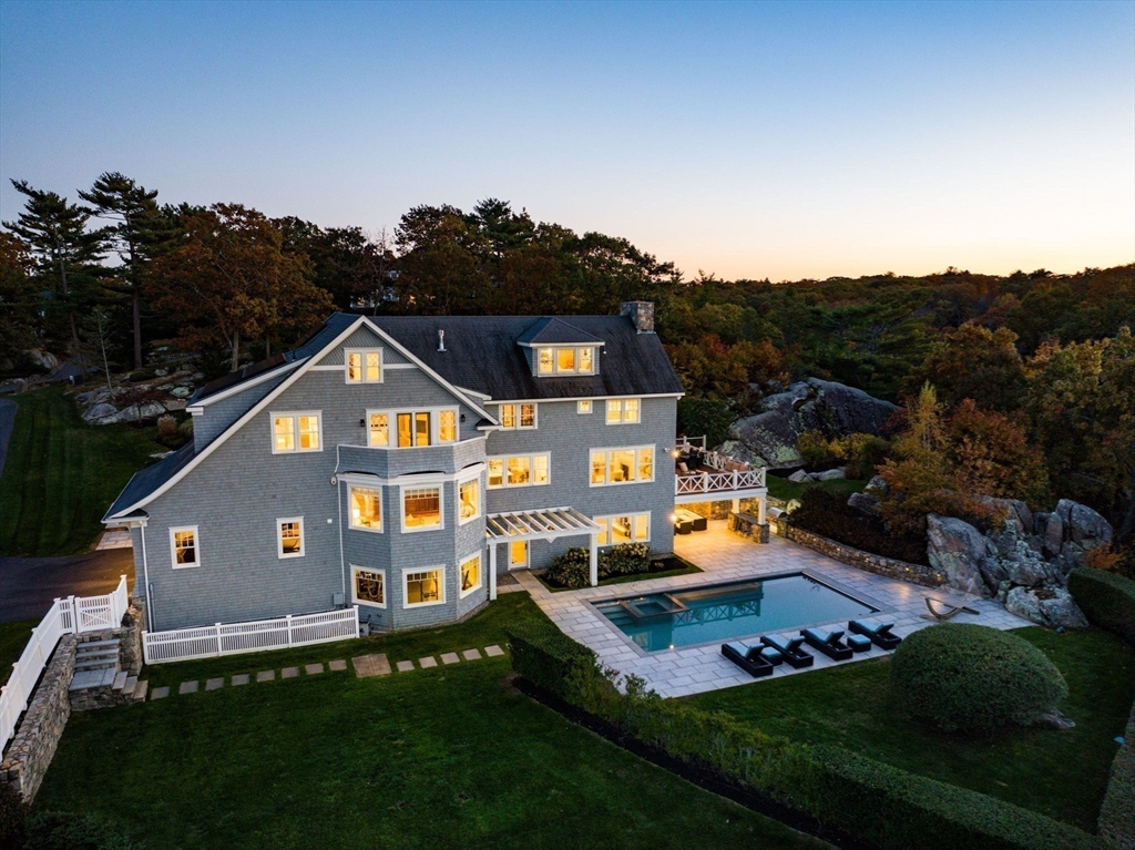 17 Mohawk Way Cohasset, MA 02025 - Photo 2 of 33 an aerial view of a house with a big yard