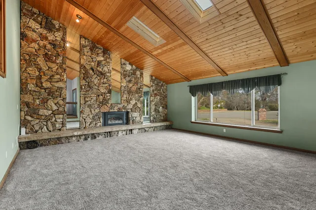 a view of a room with rack on the wall