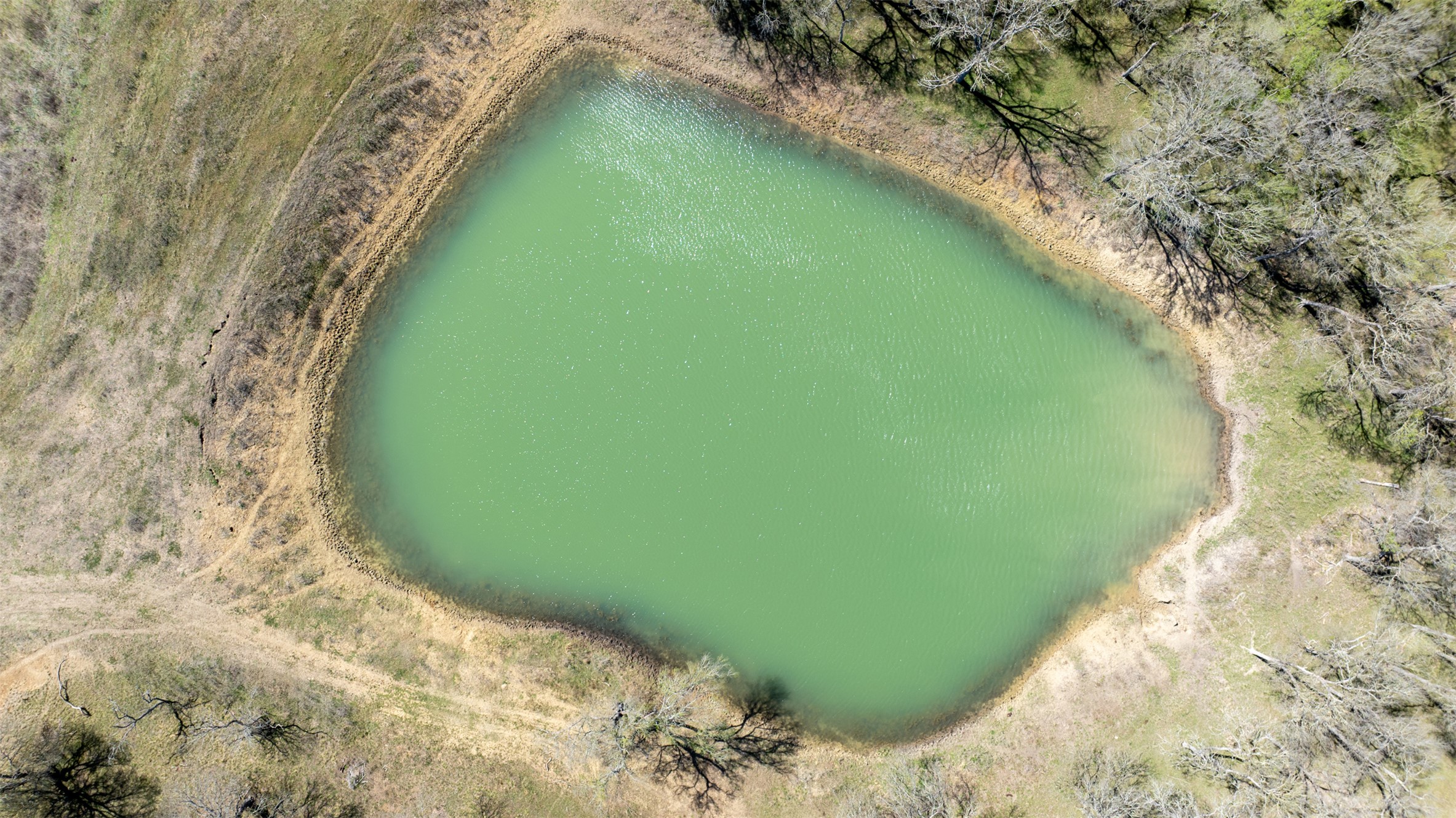 Tbd East 21st Street Cameron, TX 76520 - Photo 4 of 39 Drone / aerial view of pond on property.