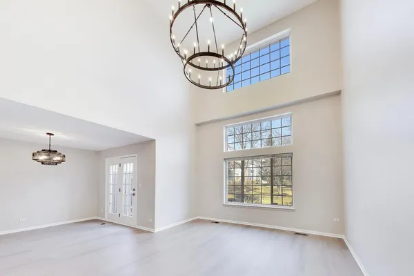 a view of an entryway with a window