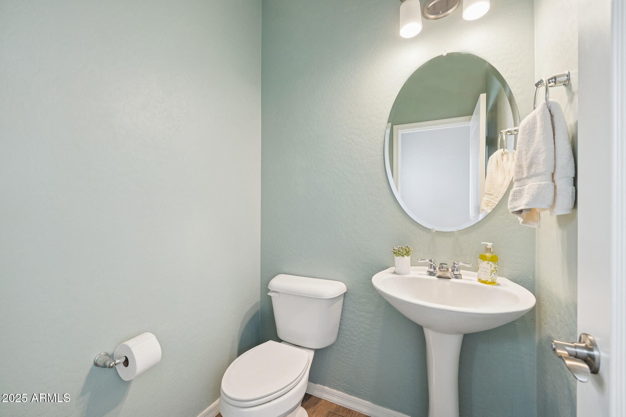 4124 East Toledo Street Gilbert, AZ 85295 - Photo 12 of 33 a bathroom with a toilet sink and mirror