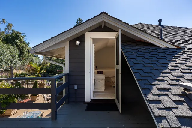a front view of a house with entryway