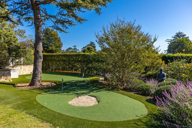 a view of outdoor space with garden