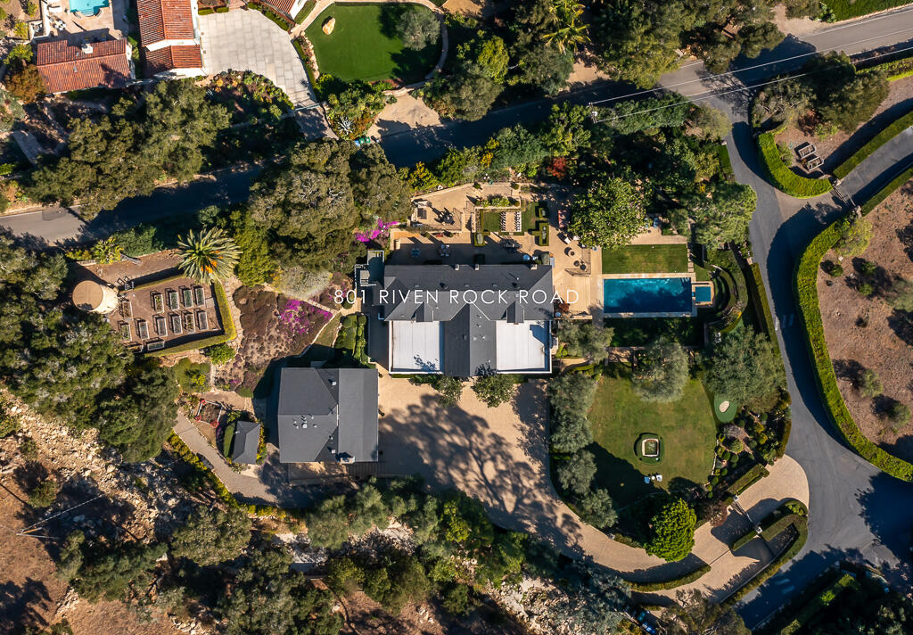 801 Riven Rock Road Montecito, CA 93108 - Photo 32 of 33 an aerial view of residential houses with outdoor space