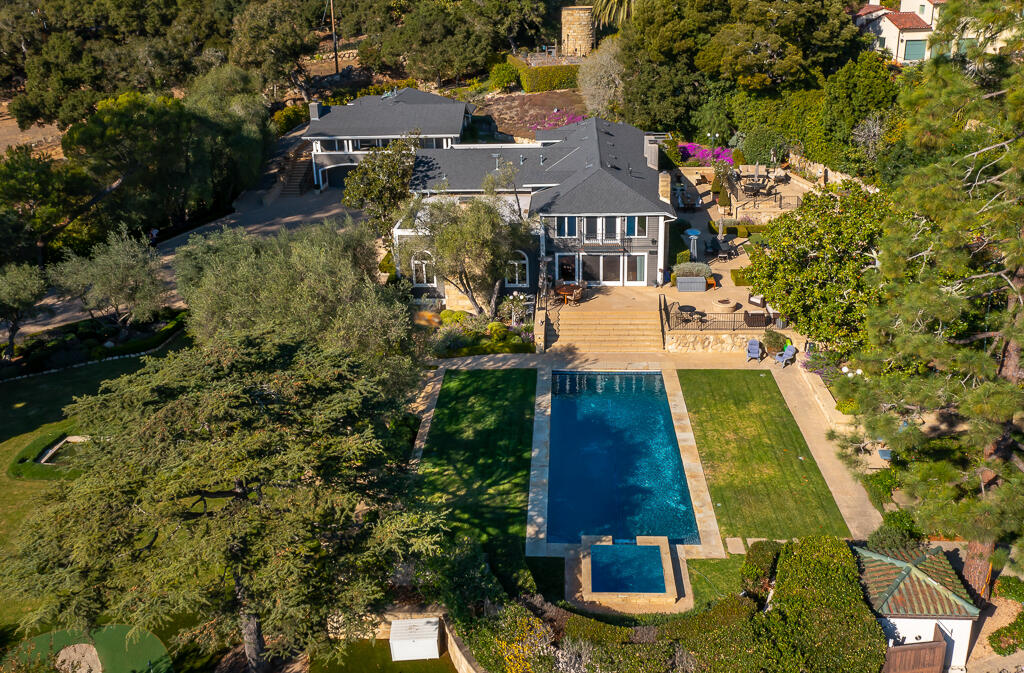 801 Riven Rock Road Montecito, CA 93108 - Photo 33 of 33 an aerial view of residential houses with yard